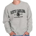 thumbnail image 1 of North Carolina Cute Footprints Beach Unisex Plus Fleece Graphic Sweatshirt Brisco Brands 3X, 1 of 5
