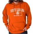 thumbnail image 1 of North Carolina Cute Footprints Beach Unisex Plus Fleece Graphic Hoodie Brisco Brands 4X, 1 of 5