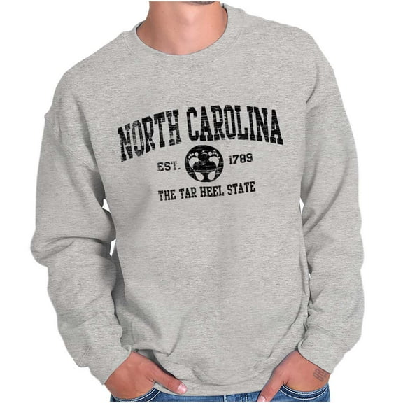 North Carolina Cute Footprints Beach Unisex Plus Fleece Graphic Sweatshirt Brisco Brands 4X