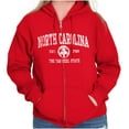 thumbnail image 1 of North Carolina Cute Footprints Beach Zip Up Hoodie Men's Women's Brisco Brands X, 1 of 6