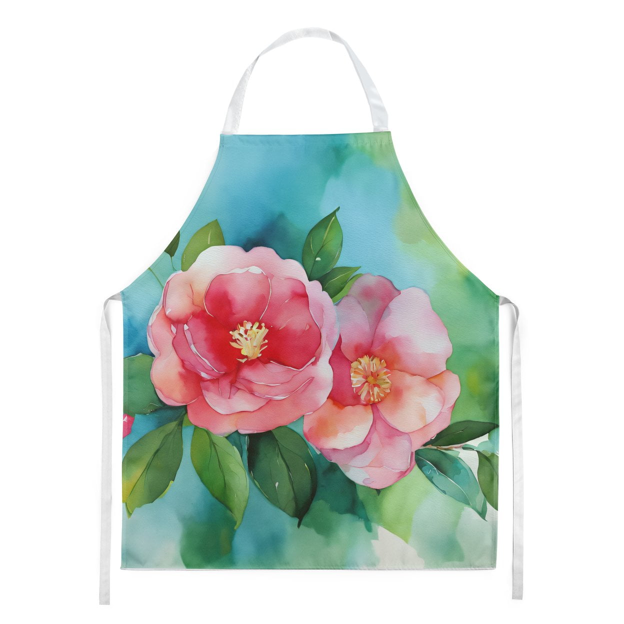 North Carolina Dogwoods in Watercolor Apron 27 in x 30 in