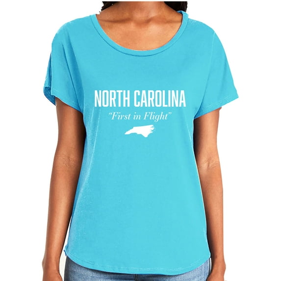 North Carolina First In Flight Womens Dolman Tee