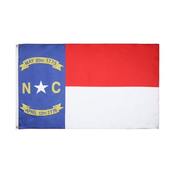 AZ Flag North Carolina Flag 2x3 ft 100D Polyester 2 Grommets 90x60 cm