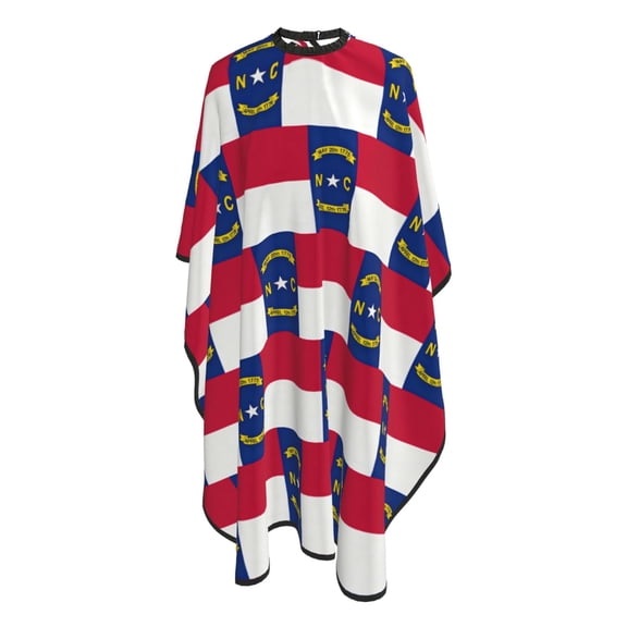 North-Carolina Flag Barber Salon Hair Cutting Cape with Adjustable Closure Hairdressing Haircut Capes 55x66 In