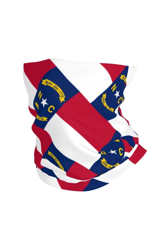 North Carolina Flag Face Mask Bandanas Neck Gaiter Headwear Magic Scarf Headband For Dust Sun Wind