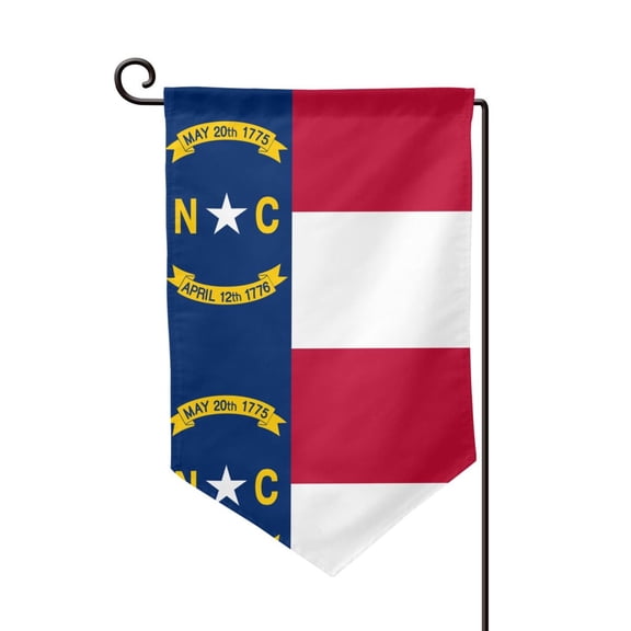 North-Carolina Flag Garden Flag Double Sided Flags with Vivid Color for Yard Lawn Garden Decor 12.5 x18 Inch Sharp Corner