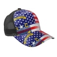 thumbnail image 1 of North Carolina Flag Painted Snapback Trucker Hats Baseball Caps Adjustable Mesh Back Ball Caps For Men Women, 1 of 5