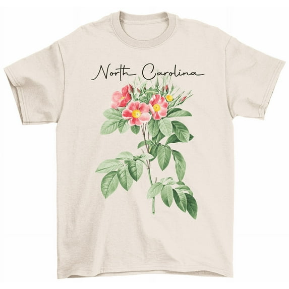North Carolina Flowers T-Shirt NC Home State Floral Tee Men Women