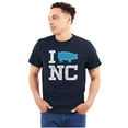thumbnail image 1 of North Carolina Good Luck Pig Cute Men's Graphic T Shirt Tees Brisco Brands S, 1 of 4
