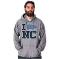 thumbnail image 1 of North Carolina Good Luck Pig Cute Unisex Plus Fleece Graphic Hoodie Brisco Brands 2X, 1 of 5