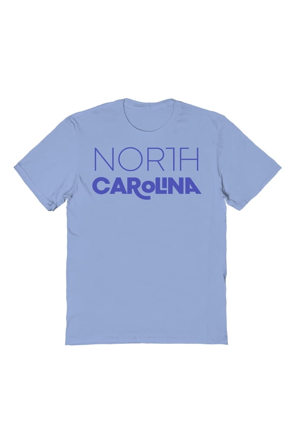 North Carolina Graphic Light Blue Men's Cotton T-Shirt