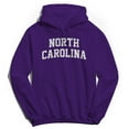 thumbnail image 1 of North Carolina Graphic Purple Men's Cotton Pullover Hoodie, 1 of 1
