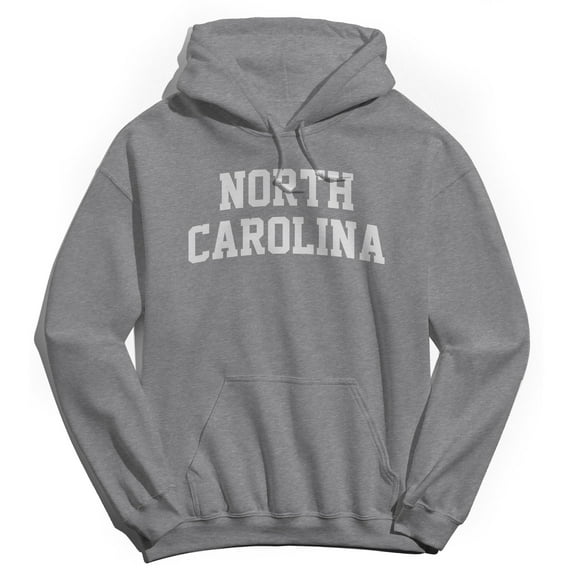 North Carolina Graphic Sport Grey Men's Cotton Pullover Hoodie
