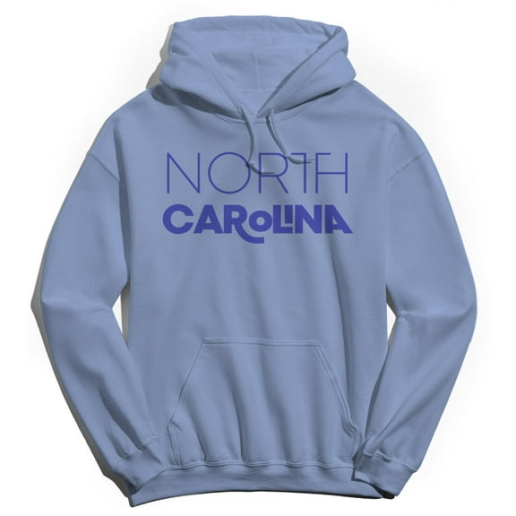 North Carolina Humor Graphic Light Blue Men's Crewneck Sweatshirt Hoodie