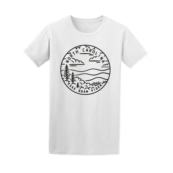 North Carolina Logo T-Shirt Men -Image by Shutterstock, Male x-Large