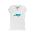 thumbnail image 1 of North Carolina Love Women's Jersey Short Sleeve V-Neck Tee, 1 of 10
