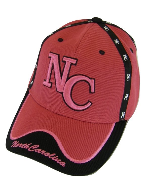 North Carolina Men's Adjustable Baseball Cap (Hot Pink/Black)
