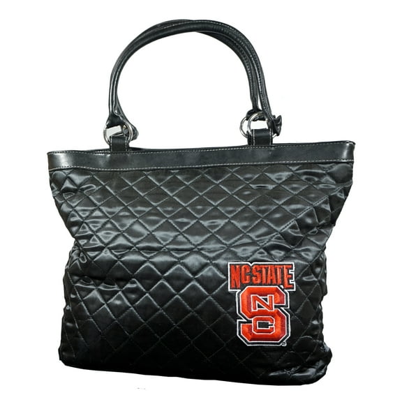 North Carolina NC State NCAA Wolfpack Quilted Tote Bag Purse - 16" x 5.5" x 12"