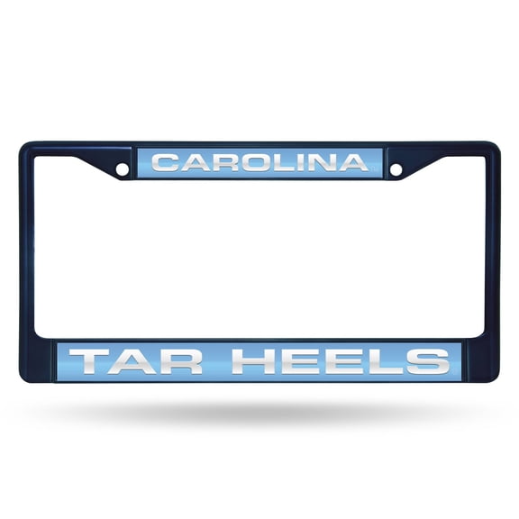 North Carolina UNC-Tar-Heel's Navy Painted Metal Laser Cut License Plate Frame