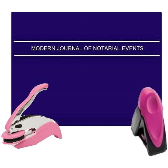 North Carolina Notary Seal Embosser and Stamp Bundle | Pink Notary Seal Embosser andPink Pocket Stamp$$Office