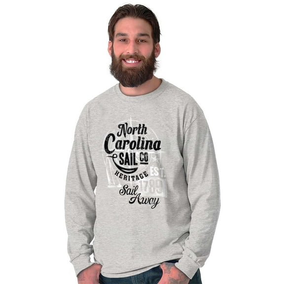 North Carolina Outer Banks Souvenir Plus Size Long Sleeve Graphic Tee Shirt Brisco Brands 3X