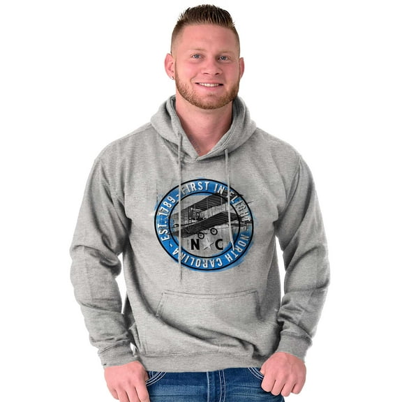 North Carolina Retro First in Flight Hoodie Sweatshirt Women Men Brisco Brands S