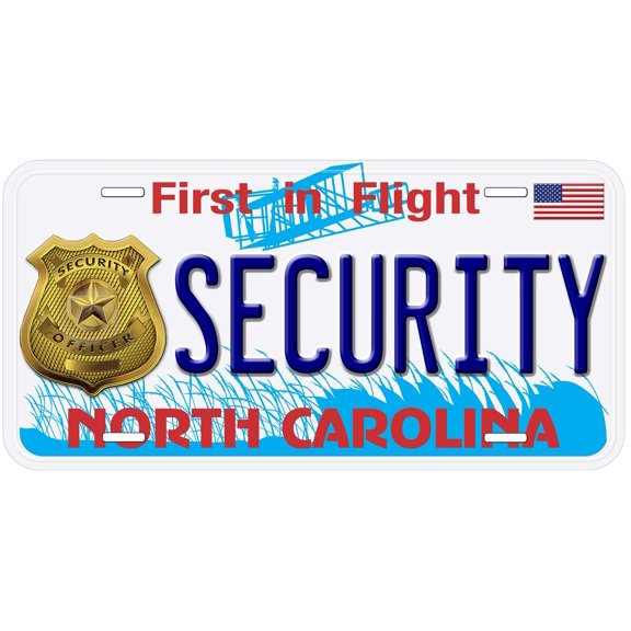 North Carolina Security Novelty Car Auto License Plate