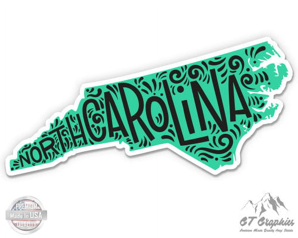 North Carolina Shape Cute Letters Native Local - 12