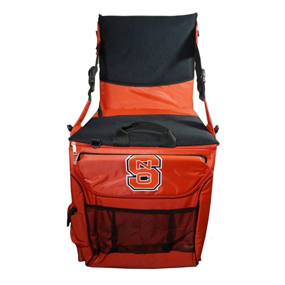 North Carolina St. Cooler Stadium Seat Cushion with Back - Holds approx 8 cans