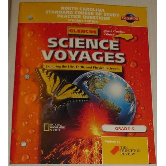 Pre-Owned North Carolina Standard Course of Study Practice Questions; Student Edition; Glencoe; Science Voyages; Grade 6; (A Glencoe Program, Scince Voyages) Paperback