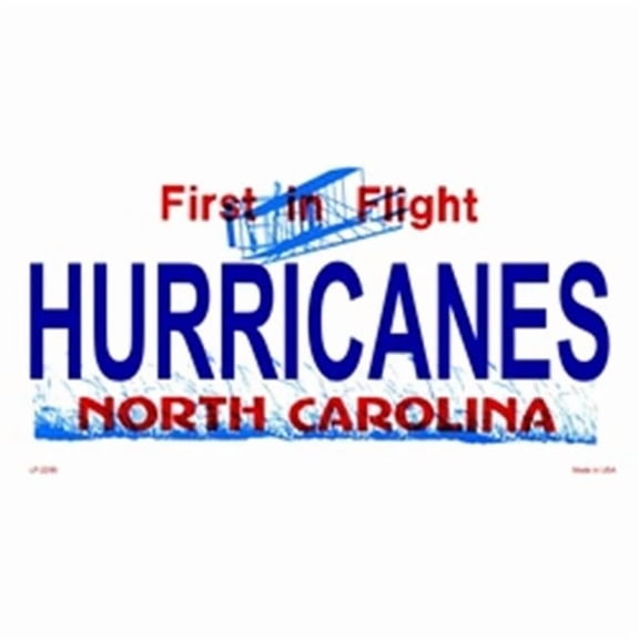 North Carolina State Background License Plates- Hurricanes