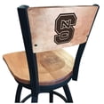 thumbnail image 1 of L038 North Carolina State 25" Swivel Counter Stool with Black Wrinkle Finish and a Laser Engraved Back, 1 of 2