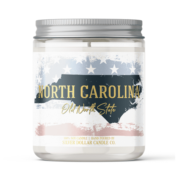 North Carolina State Candle - Missing Home and Nostalgia Candle - 9/16oz 100% All-Natural Handmade Soy Wax Candle