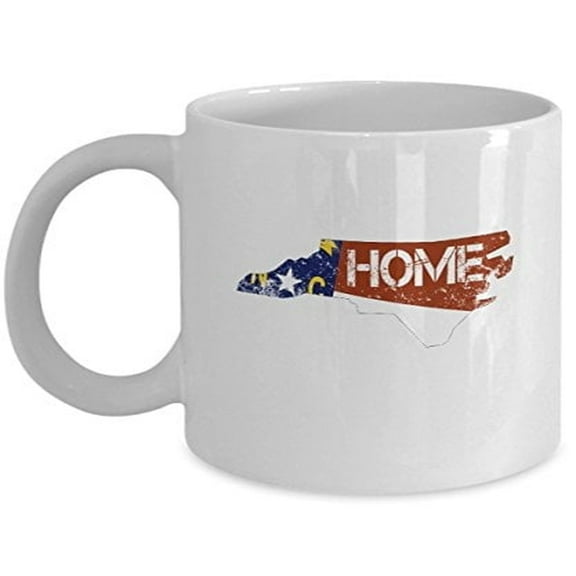 North Carolina State 11 oz Coffee Mug - Gift From NC White Ceramic