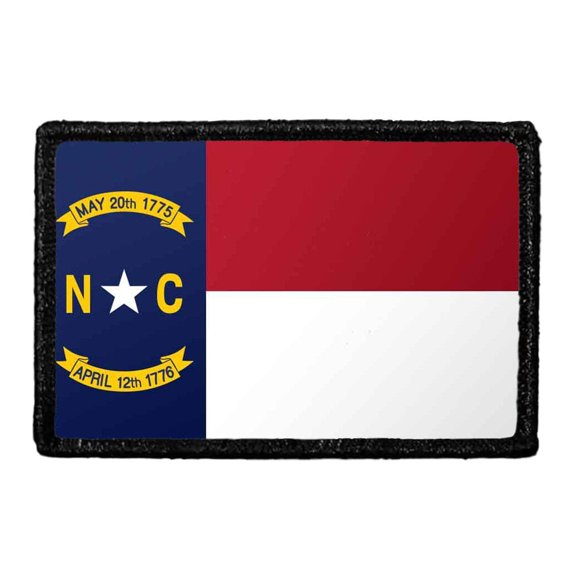 North Carolina State Flag - Color - Removable Patch