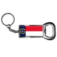 thumbnail image 1 of North Carolina State Flag Keychain Key Chain Ring Bottle Bottlecap Opener, 1 of 1