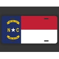 thumbnail image 1 of North Carolina State Flag License Plate Tag Vanity Novelty Metal | UV Printed Metal | 6-Inches By 12-Inches | Car Truck RV Trailer Wall Shop Man Cave | VLP058, 1 of 1