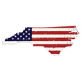 thumbnail image 1 of North Carolina State (J34) USA Flag Distressed Vinyl Decal Sticker Car/Truck Laptop/Netbook Window, 1 of 1