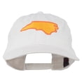 thumbnail image 1 of North Carolina State Map Embroidered Cap - White OSFM, 1 of 5