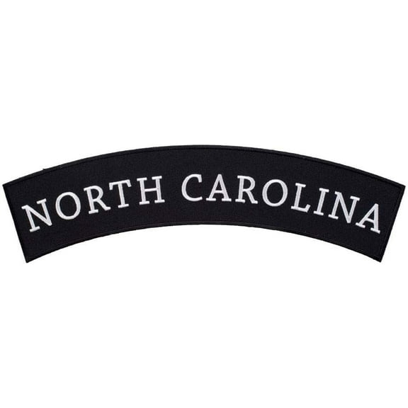 North Carolina State Top Rocker Patch, Large Size