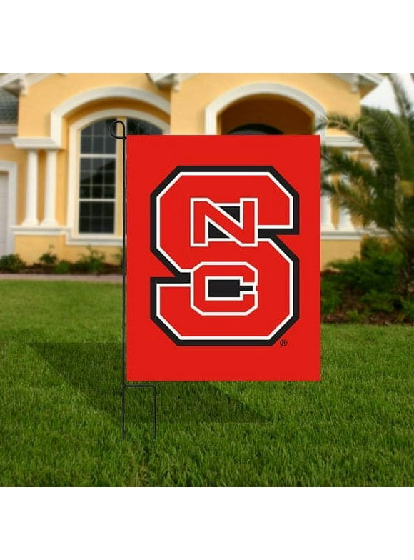 North Carolina State Wolfpack 17.5" x 12.5" Red Applique Garden Flag