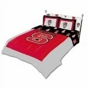 North Carolina State Wolfpack 2 Pc Reversible Cotton Comforter Set, 1 Comforter, 1 Sham, Twin