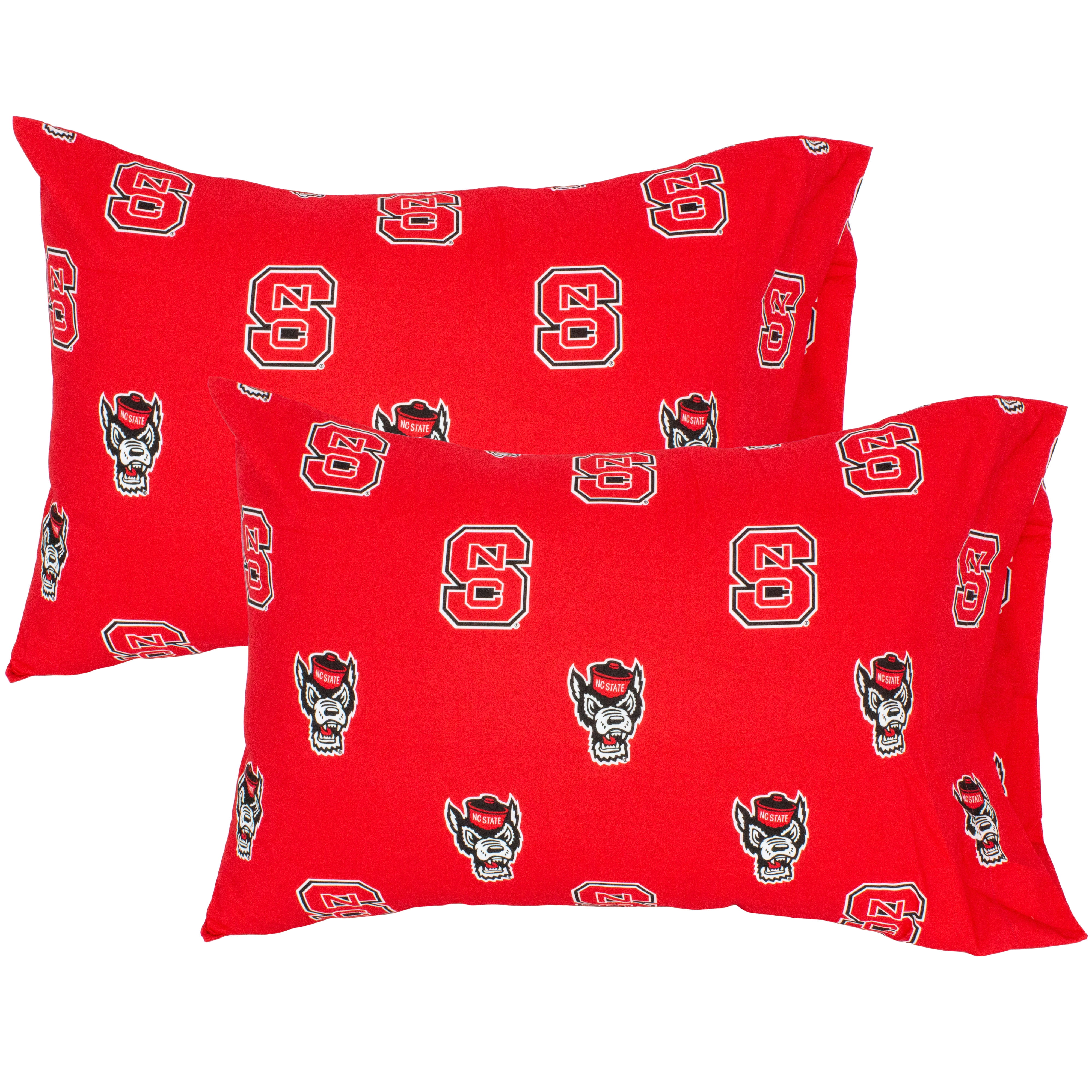 North Carolina State Wolfpack Pillowcase Pair, King, 20" x 40" (2 King Pillowcases)