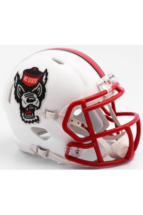 North Carolina State Wolfpack Tuffy White Riddell NCAA Speed Mini Helmet