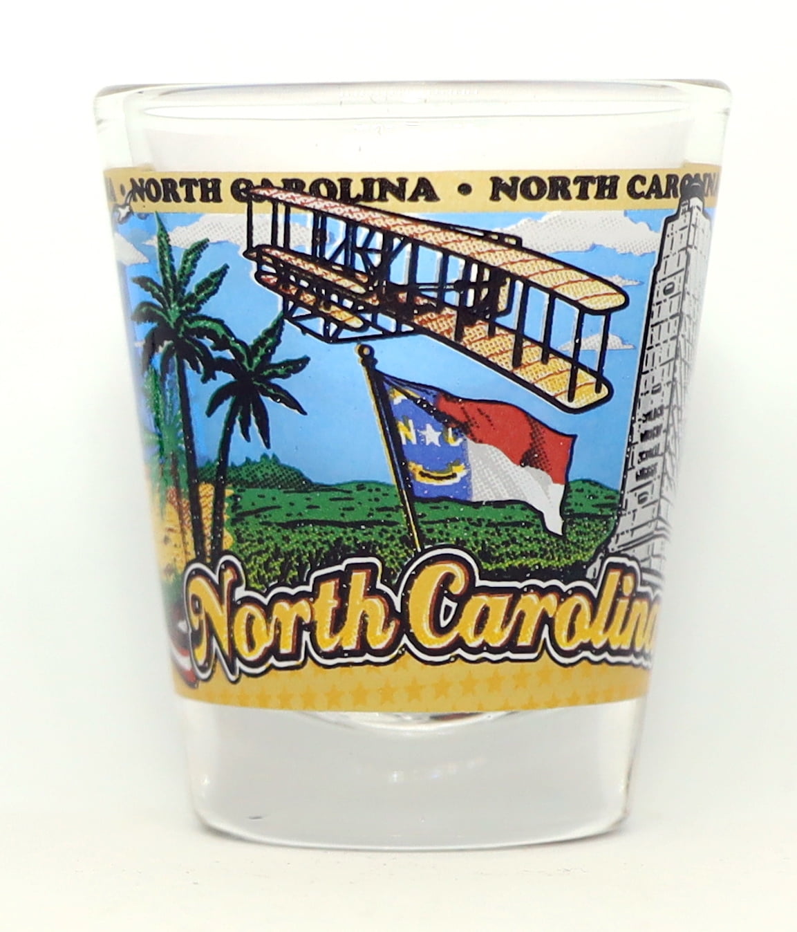 South Carolina State Wraparound Shot Glass By World By Shotglass