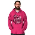 thumbnail image 1 of North Carolina Tar Heel Footprints NC Unisex Plus Fleece Graphic Hoodie Brisco Brands 2X, 1 of 5
