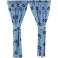 thumbnail image 1 of North Carolina Tar Heels 100% Polyester, 63" Curtain Panels, Set of 2, 1 of 2