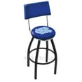 thumbnail image 1 of North Carolina Tar Heels 25" Black Wrinkle Swivel Bar Stool with Back, 1 of 7