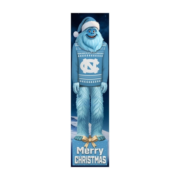 North Carolina Tar Heels 48" Yeti Christmas Leaner