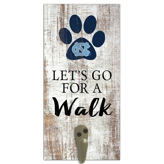 North Carolina Tar Heels 6'' x 12'' Leash Holder Sign